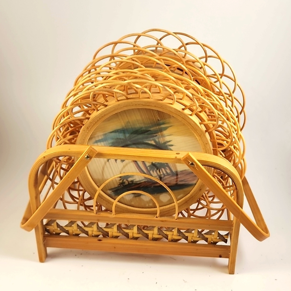Set of Bamboo Coaster